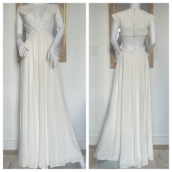 NWOT Proenza Schouler Ivory Gown Small Romantic Flowing Wedding Dress - Picture 8 of 13